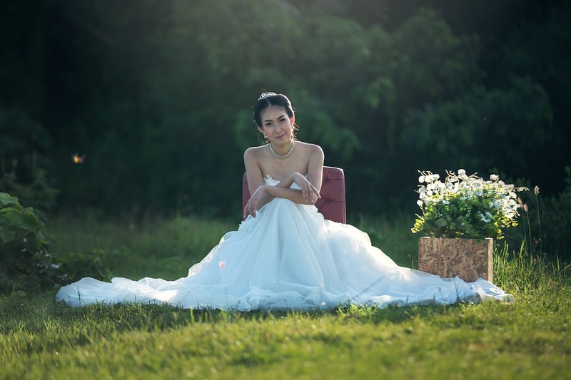 Bride at wedding
